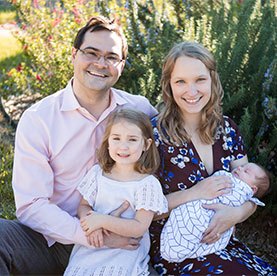 Dr. Baldwin with his family